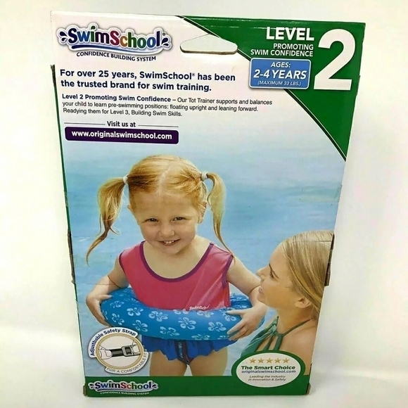 NIB Swim School Deluxe Tot Trainer Float Tube Pool Learn Traning Toddler Child - Picture 3 of 10